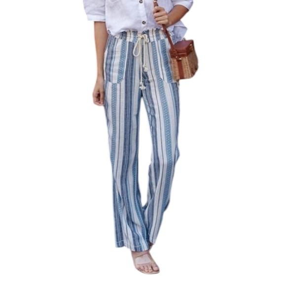 Cali 1850 Drawstring Waist Wide leg Pants - Picture 1 of 12